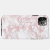 Elegant roos goud glitter witte marmer Case-Mate iPhone case (Achterkant (horizontaal))