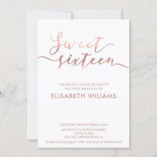 Elegant roos goud minimalistisch chic calligrafie kaart