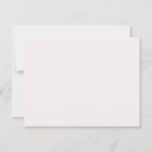 Elegant Roos Goud Modern Monogram Classic Custom Notitiekaartje (Achterkant)