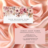 Elegant Roos Goud Roze Bloemen Bloemen Visitekaartje