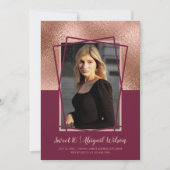 Elegant roos goud, zestien jaar oud kaart (Voorkant)