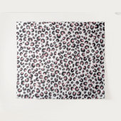 Elegant Roos Goud Zwart Luipaard Patroon Wandkleed (Voorkant (horizontaal))