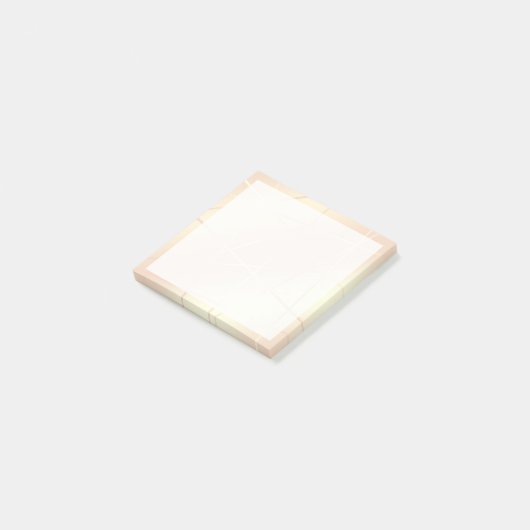 Elegant roos goud & zwart roze geometrisch post-it® notes (Schuin)