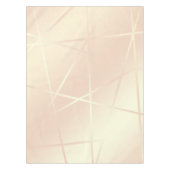 Elegant roos goud & zwart roze geometrisch tafelkleed (Voorkant)