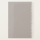 elegant roos gouden anananas & grijs planner (Achterkant)