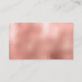 Elegant Roos Gouden Folie Janitorial Huis Reinigin Visitekaartje (Achterkant)