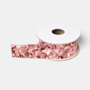 Elegant Roos Gouden Glitter Sparkle Glam Sequin Grosgrain Lint