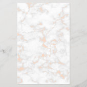 Elegant roos gouden lippen en marmer flyer (Achterkant)