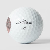 Elegant Roos gouden monogram Button Golfballen (Logo)