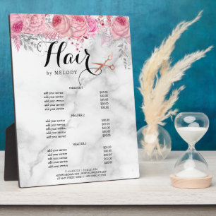 Elegant roos goudschaar- en kappersapparaten fotoplaat