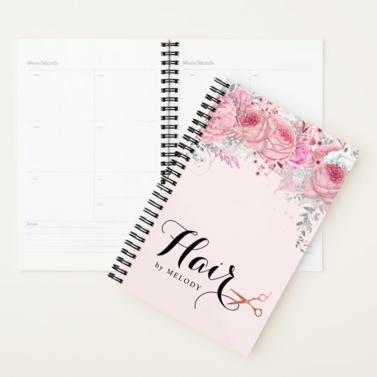 Elegant roos goudschaar planner (Display)