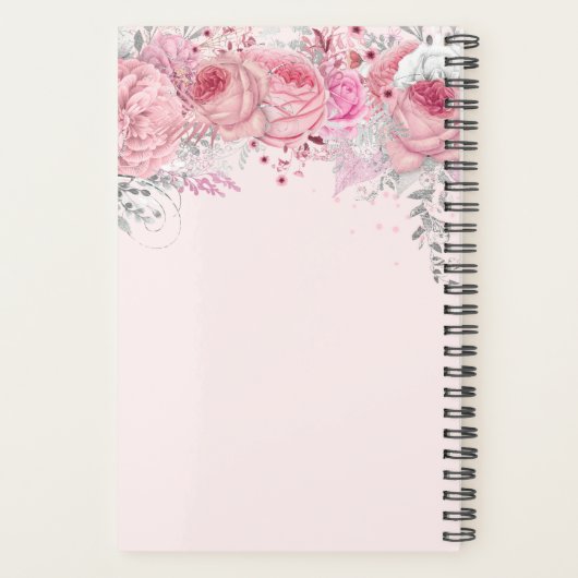 Elegant roos goudschaar planner (Achterkant)