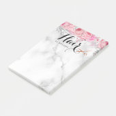 Elegant roos goudschaar post-it® notes (Schuin)