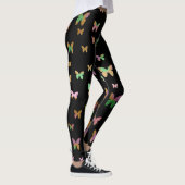 elegant roos goudvlinderpatroon leggings (Rechts)