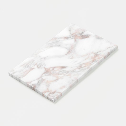 Elegant Roos Marble Background Sjabloon Moderne Post-it® Notes (Schuin)