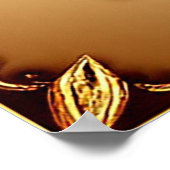 Elegant Roos met  decoratief Lijst Poster (Hoek)