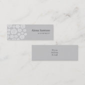 Elegant Roos Mini Visitekaartje (Voorkant / Achterkant)