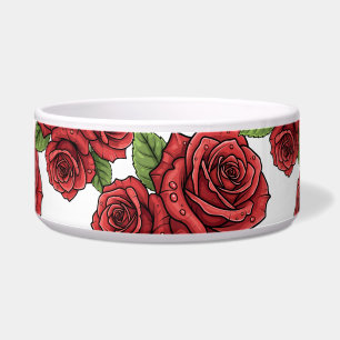 Elegant Roos ontwerp Voerbakje