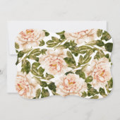 Elegant Roos Romance Waterverf Wedding Kaart (Achterkant)