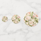 Elegant Roos Romance Wedding Confetti (Voorkanten)
