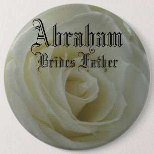 Elegant Roos Stijlvolle Classy Bruiden Vader Trouw Ronde Button 6,0 Cm
