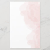 Elegant Roos-thema bruiloft menu (Achterkant)