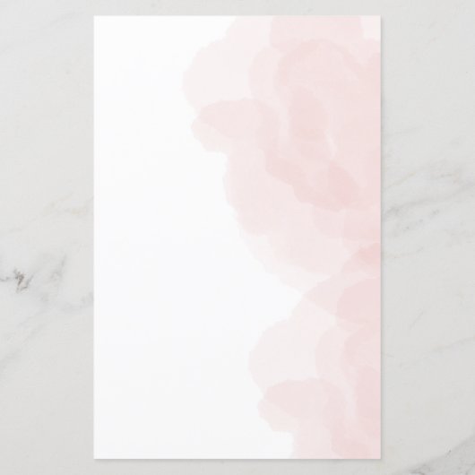 Elegant Roos-thema huwelijksprogramma (Achterkant)