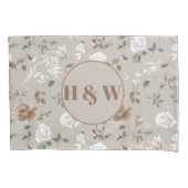 Elegant Roos & Vine Pattern Kussensloop (Voorkant)