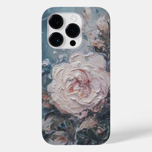 Elegant Roos voor het schilderen van vlinderbloemo Case-Mate iPhone Case (Achterkant)