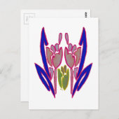 Elegant Roos Waterverf Art Print Briefkaart (Voorkant / Achterkant)