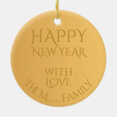 Elegant  Rooster 2017 Monogram O Keramisch Ornament (Achterkant)