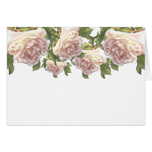 Elégant rose à fleurs blanc peachy orange foncé (Devant horizontal)