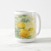 Élégant Rose Aquarelle tasse (Devant droit)
