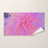 Élégant rose chaud et Magenta Dahlia décorative (Serviette à main)