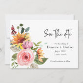 Élégant Rose Chic et Faire-part de mariage photo (Devant)