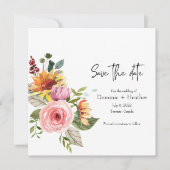 Élégant Rose Chic et Faire-part de mariage photo (Devant)