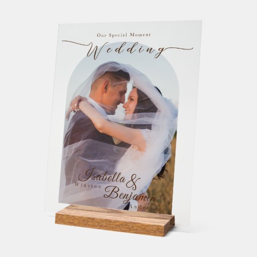 Élégant Rose chic photo Mariage (Angle)