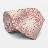 Élégant Rose Cravate or de Parties scintillant de (Roulé)