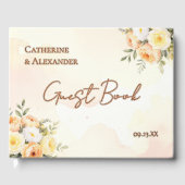 Elégant Rose d'aquarelle Florale Mariage (Recto)