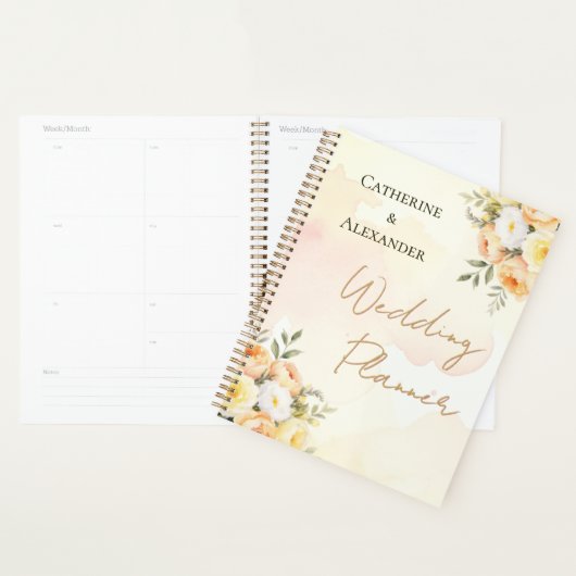 Elégant Rose d'aquarelle Florale Mariage (Devant avec enveloppe)