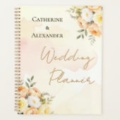 Elégant Rose d'aquarelle Florale Mariage (Devant)