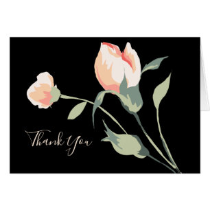 Élégant rose des bourgeons sur Arrière - plan noir