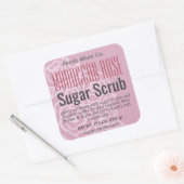 Élégant Rose Dusty rose Floral Étiquette à sucre (Enveloppe)