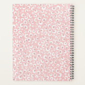 Élégant Rose Empreinte de léopard or Motif blanc (Dos)