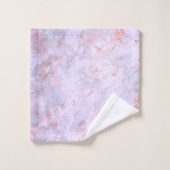 Élégant Rose en or Lavender Marbre (Gant de toilette)