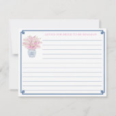 Elégant Rose Et Bleu Marine Conseils Pour Carte Ma (Devant)