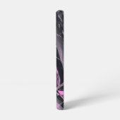 Elégant rose et marbre noir Samsung Coque Galaxy (Côté gauche)