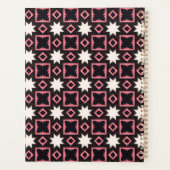 Élégant rose et noir Motif avec photo Social (Dos)