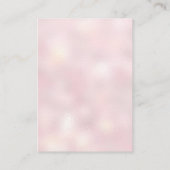 Elégant rose et or géométrique désirant carte bien (Dos)