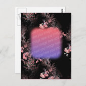 Elégant rose Fleurs Photo Carte postale (Devant / Derrière)